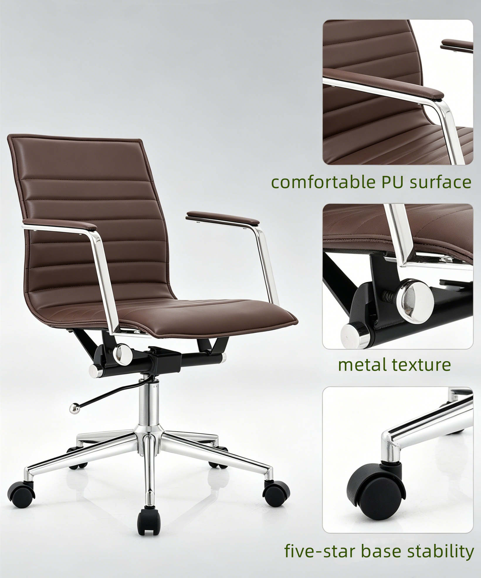 leather office task chair