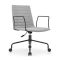 Office Task Chair Wholesale | Gray Middle Back Swivel Iron Armrest for Commercial Office Furniture