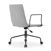 Office Task Chair Wholesale | Gray Middle Back Swivel Iron Armrest for Commercial Office Furniture