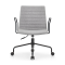 Office Task Chair Wholesale | Gray Middle Back Swivel Iron Armrest for Commercial Office Furniture