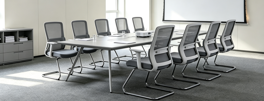 Mesh Office Conference Chairs in training room