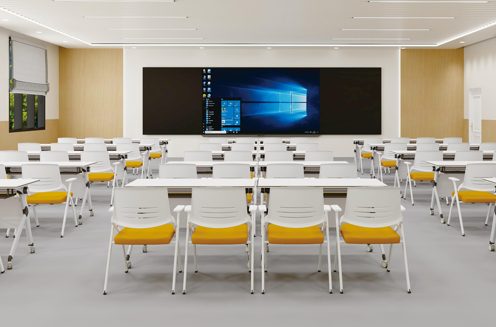 Training Office Chairs arranged in corporate training room
