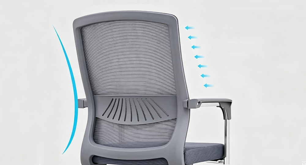 Ergonomic Guest & Reception Chairs with Contoured Backrest