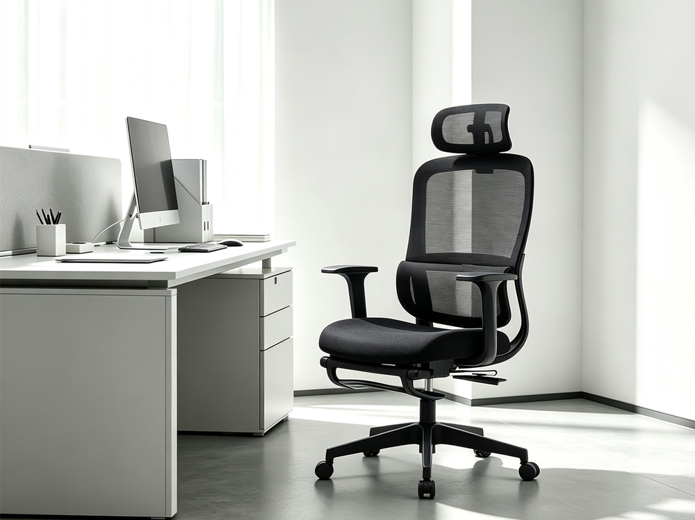 ergonomics office chair with footrest