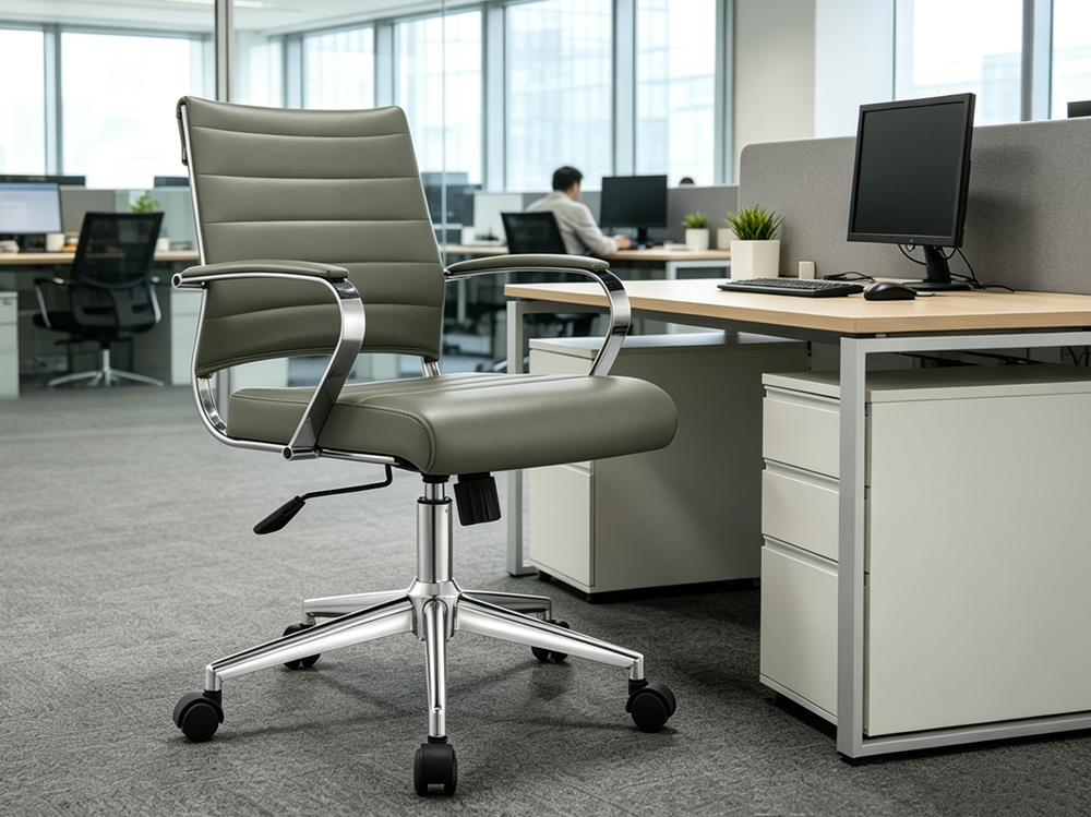 leather office task chair