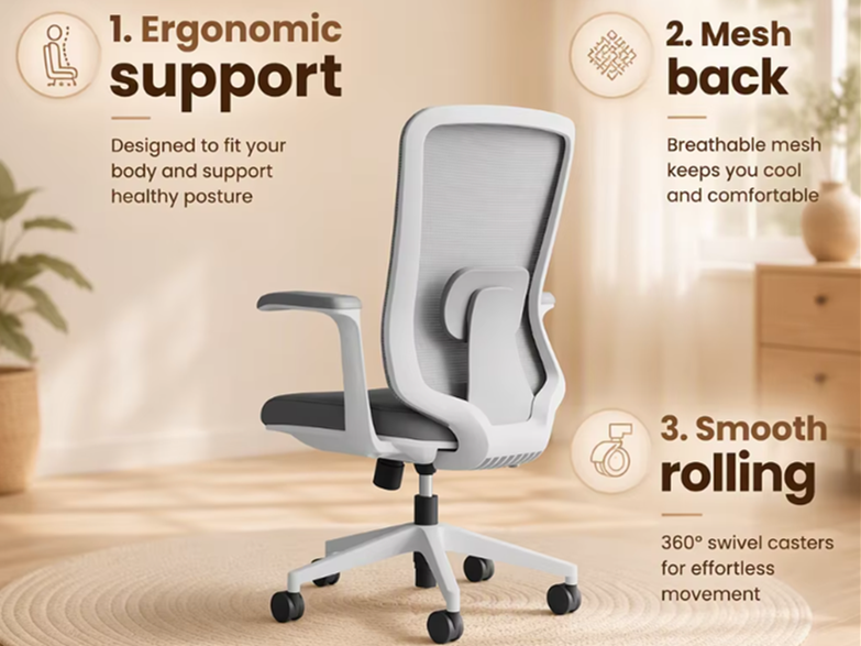 mesh office task chair