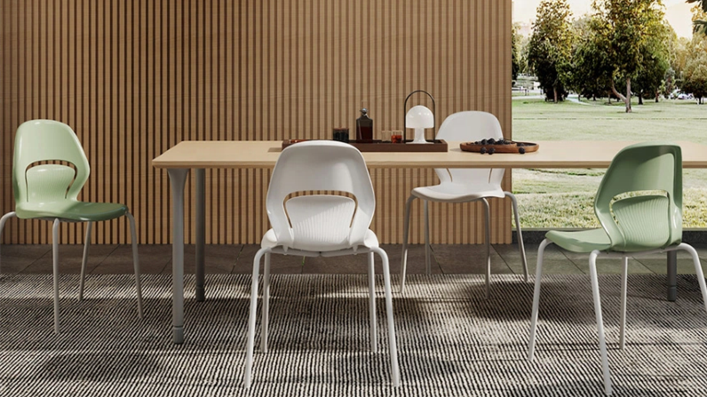 stackable plastic chair
