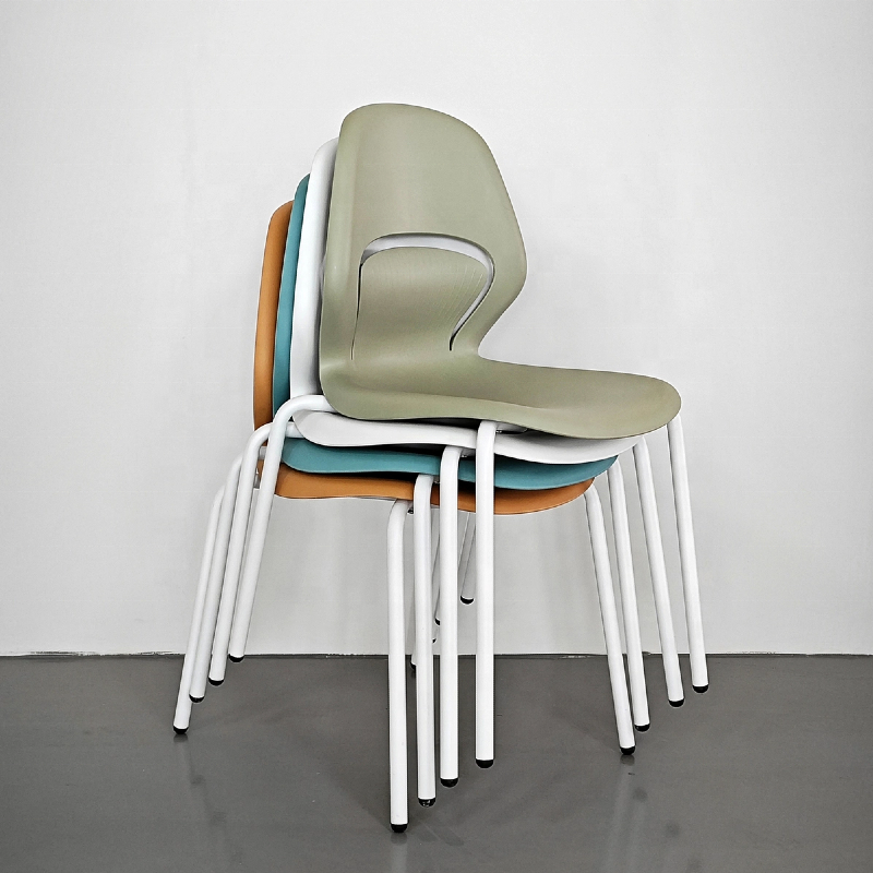 Stackable PP plastic training chair