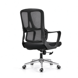 Mesh Office Chair with Chrome Base | Ergonomic Swivel Task Chair for Workstation | Bulk Order & OEM