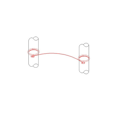 Pipe grounding clamps bronze clamp used on the pipe