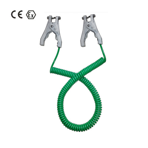2 Static Grounding Clamp with 4m Green Copper Cable