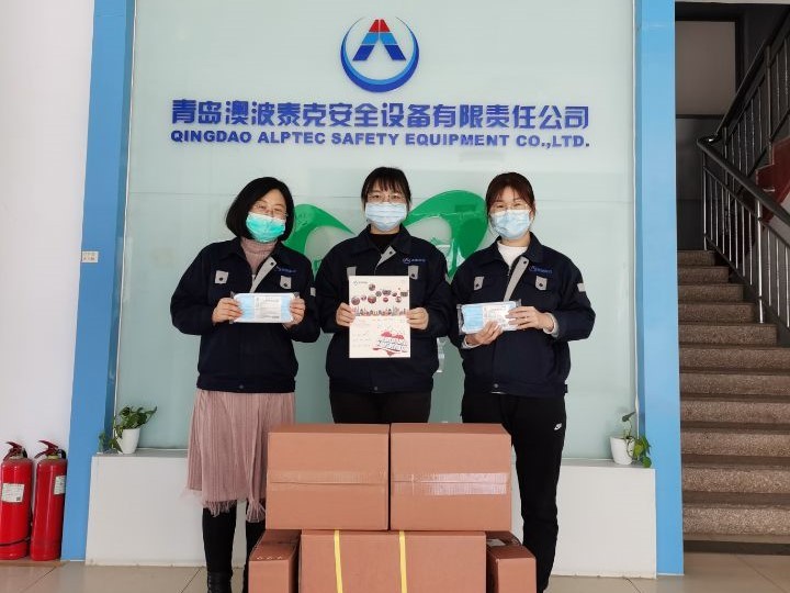 ALPTEC donated disposable masks to foreign customers