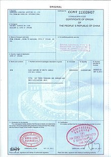 Do we need to pay for the certificate of origin?