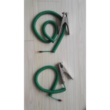 SC-05 standard size heavy duty static grounding clamp with spiral cable