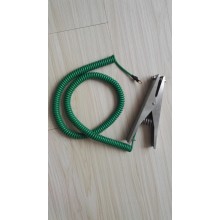 SC-06 large heavy duty static grounding clamp with spiral cable