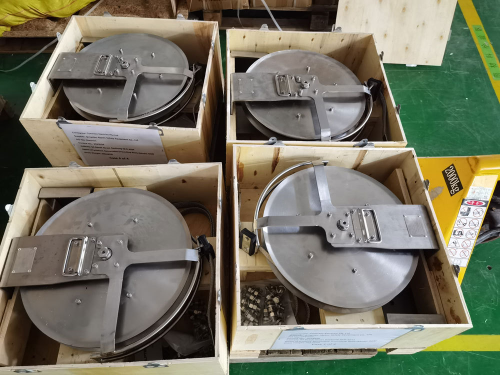 4 sets of  Retractable Grounding Reel for external floating roof tanks exported to Australia