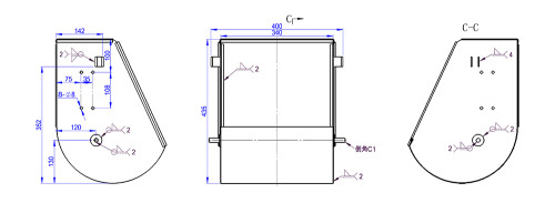 Cason | Stainless Steel Sow Feed trough for commercial hog barn | Feeding Equipment Wholesale