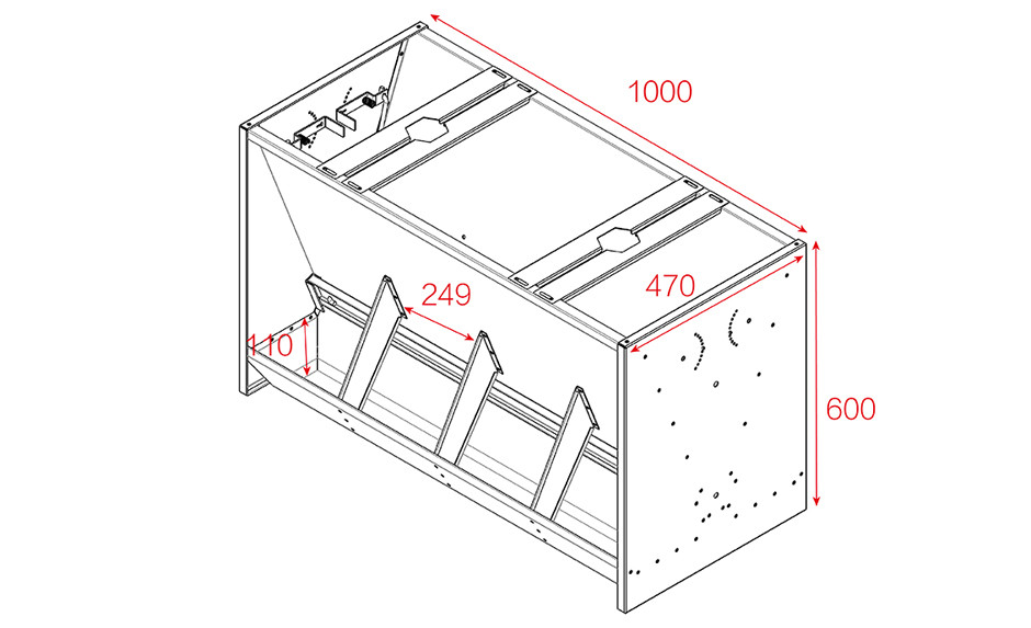 Cason | Double sided pig feeder | Double sided pig feeder Manufacturer