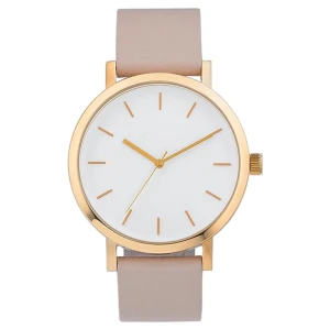 Classic Unique Japan Japanese Movement Stainless Steel Brand Logo Leather Quartz Men Watch