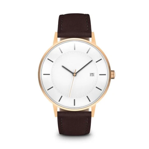 Luxury Custom Oem Minimalist Japan Movt Stainless Steel Matte All Black Leather Quartz Watch Mens Womens