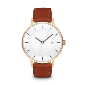 Custom Oem Minimalist Japan Movt Stainless Steel Matte Leather Quartz Watch