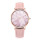Women White Pink Rose Gold Custom Minimalist Mother of Pearl Dial Watch