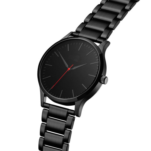 high quality private label leather strap ultra thin simple men minimalist watch
