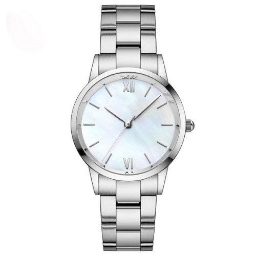 2021 HAGNA Hot sale slim green women watch oem odm customize stainless steel quartz round lady watch