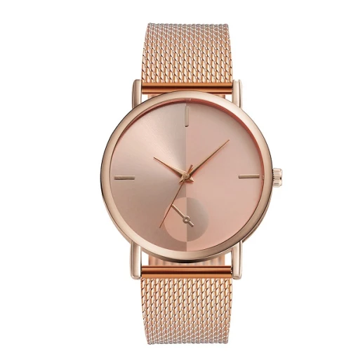 2023 Women Black Watch Hot Sale Leather Band Stainless Steel Analog Quartz Wristwatch Lady Female Casual Watches