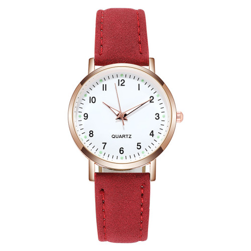 New Women Luxury Quartz Alloy Watch Ladies Fashion Stainless Steel Dial Casual Bracelet Watch Leather Wristwatch