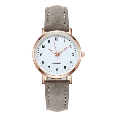New Women Luxury Quartz Alloy Watch Ladies Fashion Stainless Steel Dial Casual Bracelet Watch Leather Wristwatch