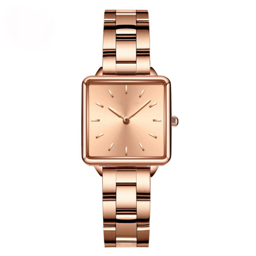 Japan Movement Women Rose Gold Simple Fashion Casual Brand Wristwatch Luxury Lady Square Watches Relogio Feminino