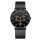 OEM Sunray Face Minimalist Luxury Brand Custom Logo Chronograph Men Quartz Watch with Three Sub-dials