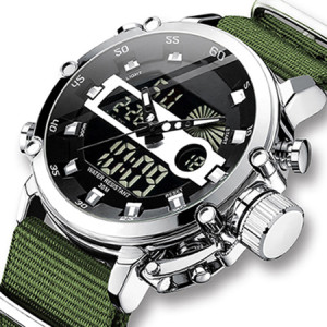 Luxury Brand Analog Digital 3ATM Water Resistant Sport Military Men Quartz Watches