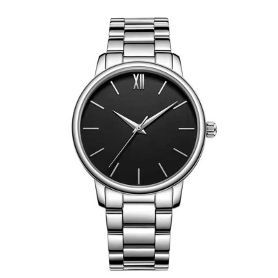 New simple waterproof leather strap quartz couple watch