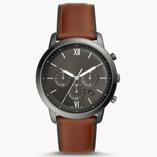2021 new design three crown genuine leather strap business luxury quartz classic men's wrist watches