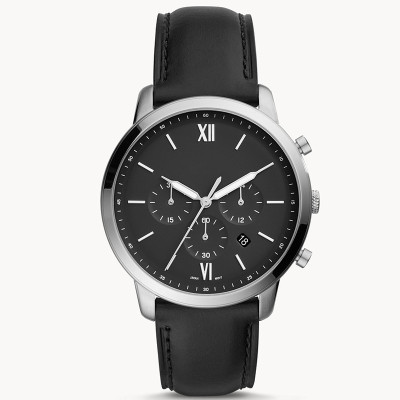 2021 new design three crown genuine leather strap business luxury quartz classic men's wrist watches