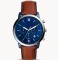 Fashion simple three crown genuine leather strap luxurious business men's wrist watches