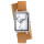 2021 new arrival white marble stone dial stainless steel square women wrist watch with double loop long band