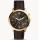 Fashion simple three crown genuine leather strap luxurious business men's wrist watches