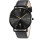 2021 new waterproof slim simple big face dress wrist watch with retro leather band watch for men