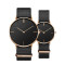 OEM wrist fashion nylon strap simple life waterproof couple quartz men's watches