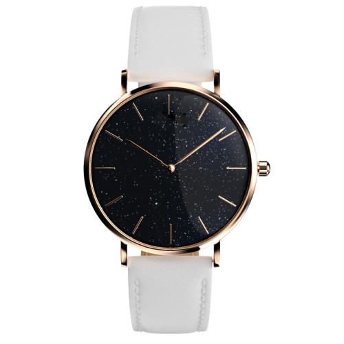 Classic minimalist black metallic stainless steel watches customized low order
