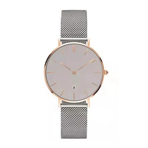 Couple Fashion Leather Band Analog Quartz Round Wrist Men's Watch Wrist Party Decoration Business Watch