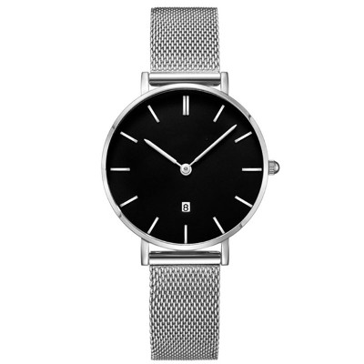 Couple Fashion Leather Band Analog Quartz Round Wrist Men's Watch Wrist Party Decoration Business Watch