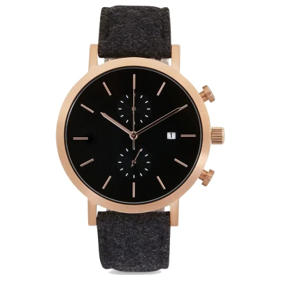 Custom High Quality Sapphire Crystal Glass watches Stainless Steel Back chronograph Watches for Men