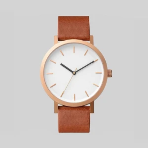 Oem Sunray Face Minimalist Luxury Brand Custom Logo Chronograph Men Quartz Watch With Two Sub-dials