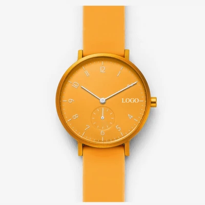 Multi color silicone quartz watches waterproof student simple men's watches