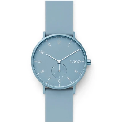 Hot selling fashion multi color silicone quartz watches waterproof simple lovers watches