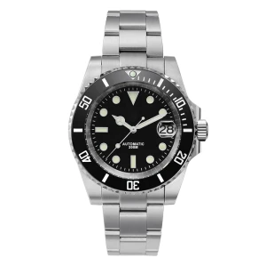 Diver Water Ghost Luxury Sapphire Crystal Men Automatic Mechanical Watches Ceramic Bezel 20Bar Luminous Date Window
